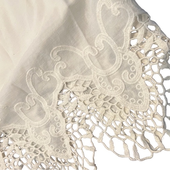 Merona White Lace and Crochet Off the Shoulder Dress XS XSmall - Picture 2 of 4